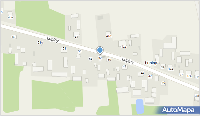 Łupiny, Łupiny, 52, mapa Łupiny