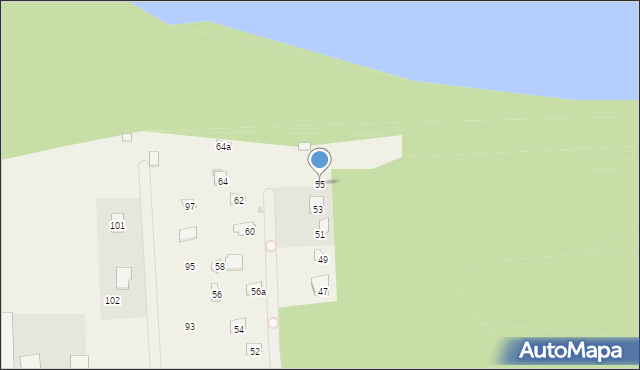 Łupki, Łupki, 55, mapa Łupki