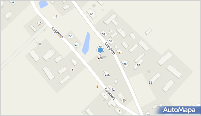 Łupowo, Łupowo, 43a, mapa Łupowo