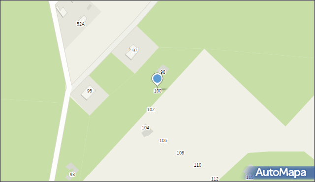 Łupstych, Łupstych, 100, mapa Łupstych