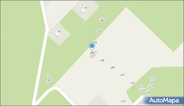 Łupstych, Łupstych, 104, mapa Łupstych