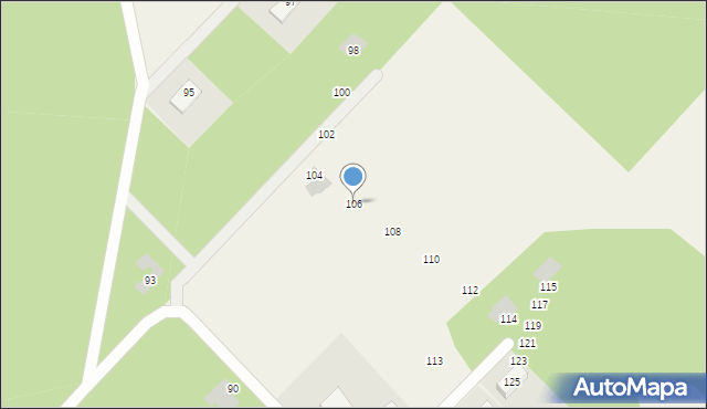 Łupstych, Łupstych, 106, mapa Łupstych