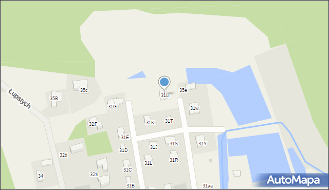 Łupstych, Łupstych, 31u, mapa Łupstych