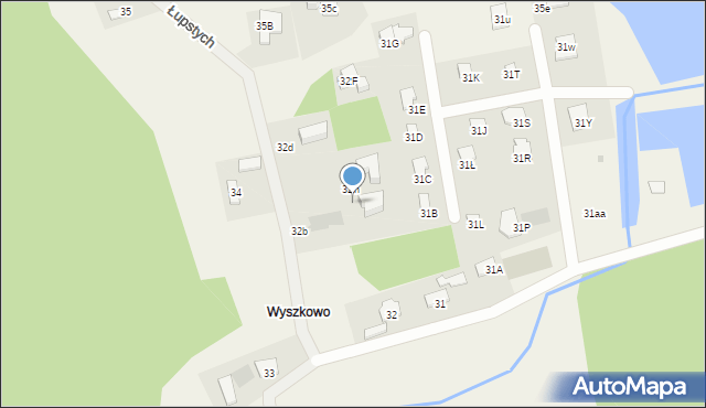 Łupstych, Łupstych, 32i, mapa Łupstych