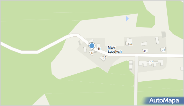 Łupstych, Łupstych, 37, mapa Łupstych