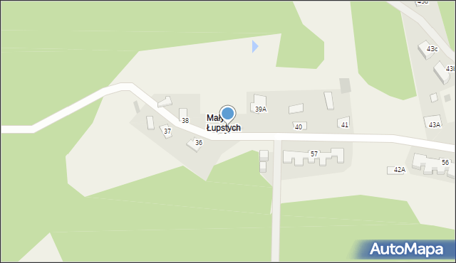 Łupstych, Łupstych, 39, mapa Łupstych