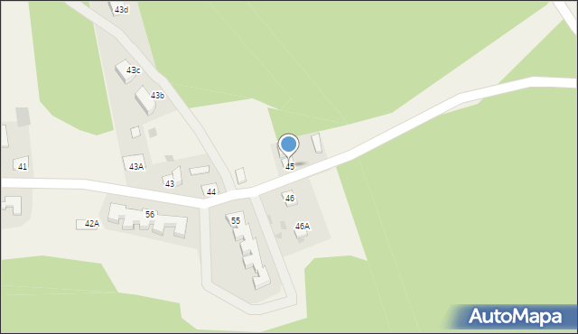 Łupstych, Łupstych, 45, mapa Łupstych