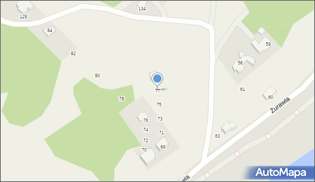 Łupstych, Łupstych, 77, mapa Łupstych