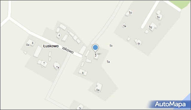 Łuskowo, Łuskowo, 5, mapa Łuskowo