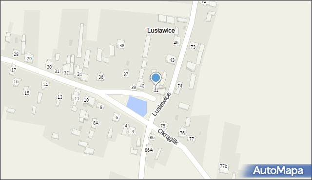 Lusławice, Lusławice, 41, mapa Lusławice