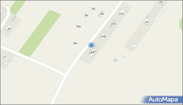 Łuszczów Drugi, Łuszczów Drugi, 200F, mapa Łuszczów Drugi