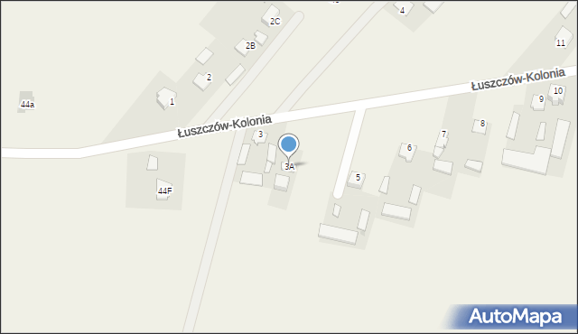 Łuszczów-Kolonia, Łuszczów-Kolonia, 3A, mapa Łuszczów-Kolonia