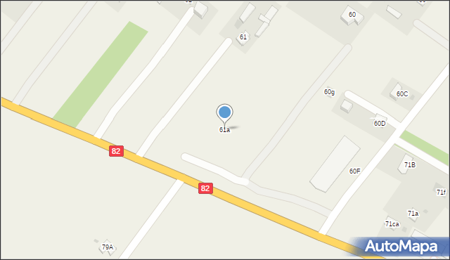 Łuszczów Pierwszy, Łuszczów Pierwszy, 61a, mapa Łuszczów Pierwszy