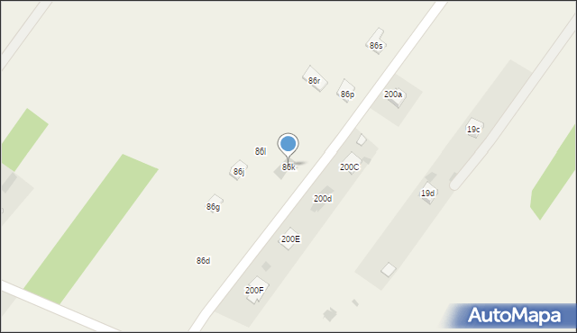 Łuszczów Pierwszy, Łuszczów Pierwszy, 86k, mapa Łuszczów Pierwszy