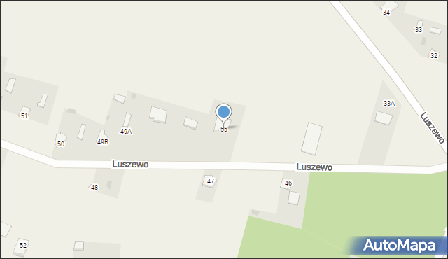 Luszewo, Luszewo, 55, mapa Luszewo