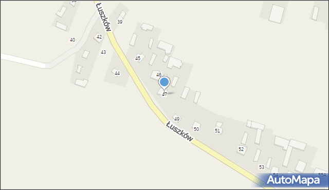 Łuszków, Łuszków, 47, mapa Łuszków