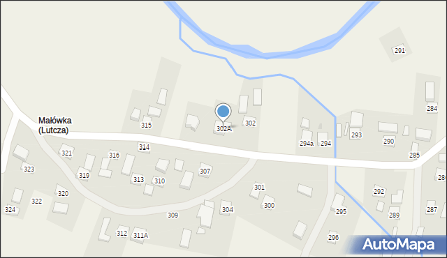 Lutcza, Lutcza, 302A, mapa Lutcza