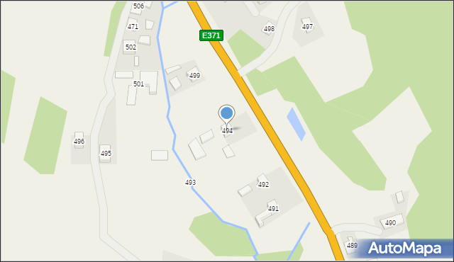 Lutcza, Lutcza, 494, mapa Lutcza