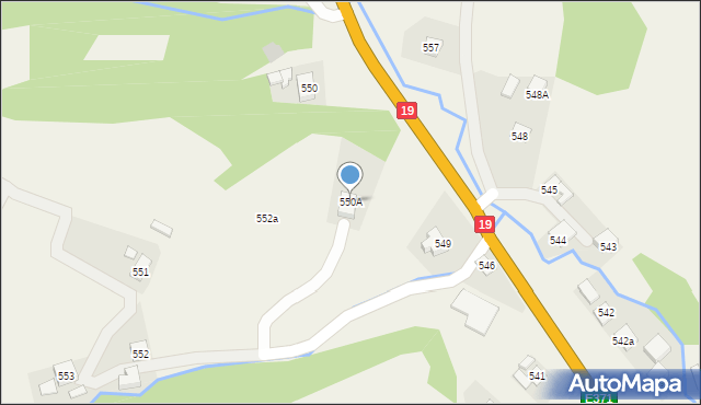 Lutcza, Lutcza, 550A, mapa Lutcza