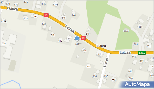 Lutcza, Lutcza, 649, mapa Lutcza