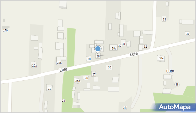 Lute, Lute, 29, mapa Lute