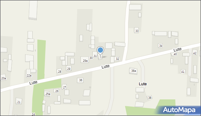 Lute, Lute, 31a, mapa Lute