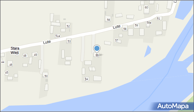 Lute, Lute, 55, mapa Lute