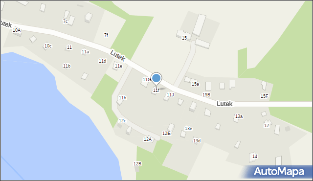Lutek, Lutek, 11f, mapa Lutek
