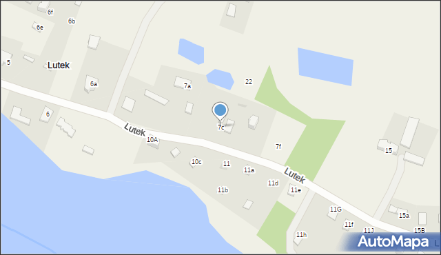 Lutek, Lutek, 7c, mapa Lutek