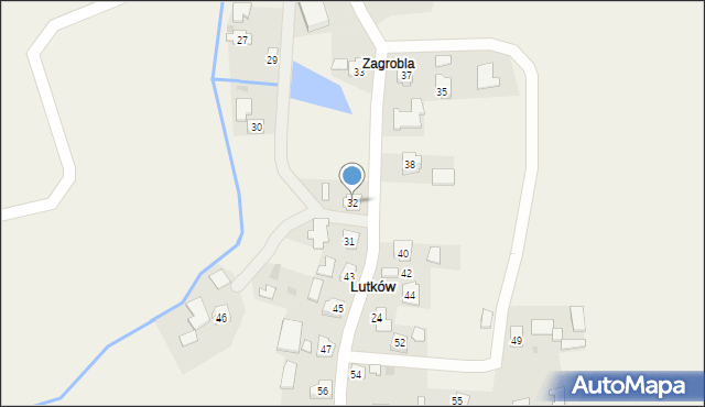 Lutków, Lutków, 32, mapa Lutków