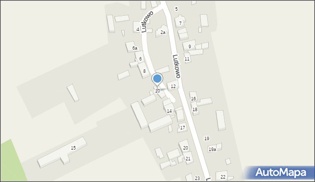Lutkowo, Lutkowo, 10, mapa Lutkowo