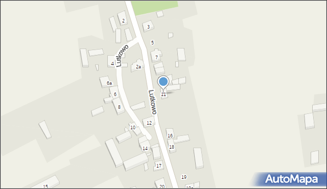 Lutkowo, Lutkowo, 11, mapa Lutkowo