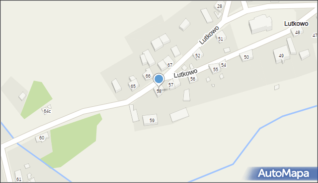 Lutkowo, Lutkowo, 58, mapa Lutkowo