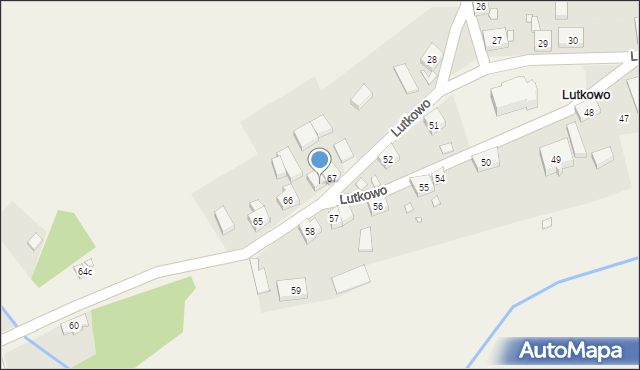 Lutkowo, Lutkowo, 67A, mapa Lutkowo