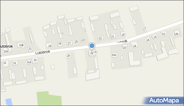 Lutobrok, Lutobrok, 24, mapa Lutobrok