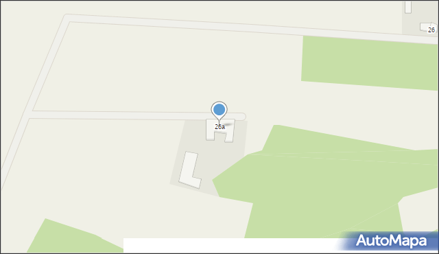 Lutobrok-Folwark, Lutobrok-Folwark, 26a, mapa Lutobrok-Folwark