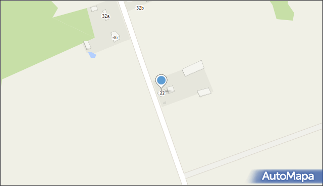 Lutobrok-Folwark, Lutobrok-Folwark, 33, mapa Lutobrok-Folwark