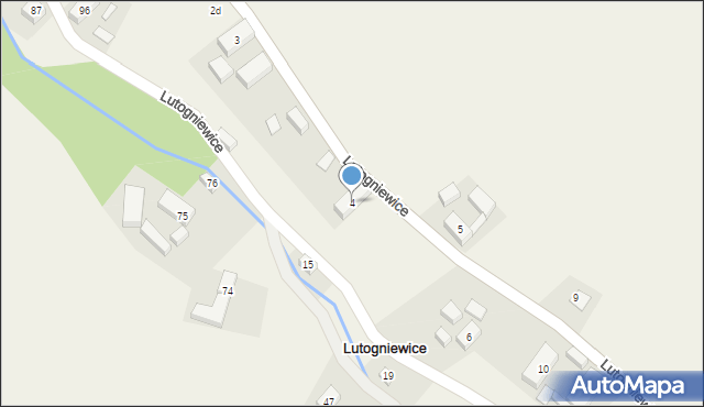 Lutogniewice, Lutogniewice, 4, mapa Lutogniewice