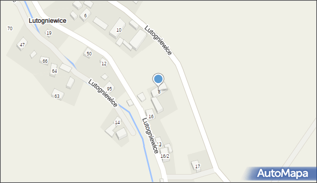 Lutogniewice, Lutogniewice, 8, mapa Lutogniewice
