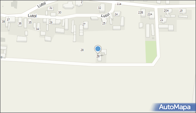 Lutol, Lutol, 26, mapa Lutol