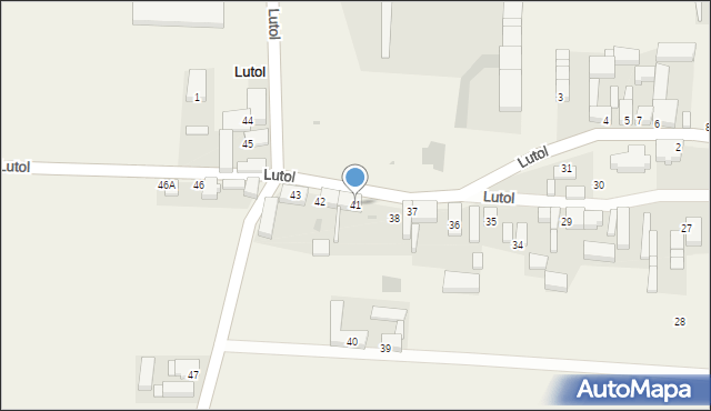 Lutol, Lutol, 41, mapa Lutol