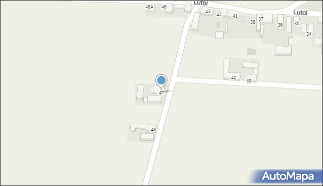 Lutol, Lutol, 47, mapa Lutol