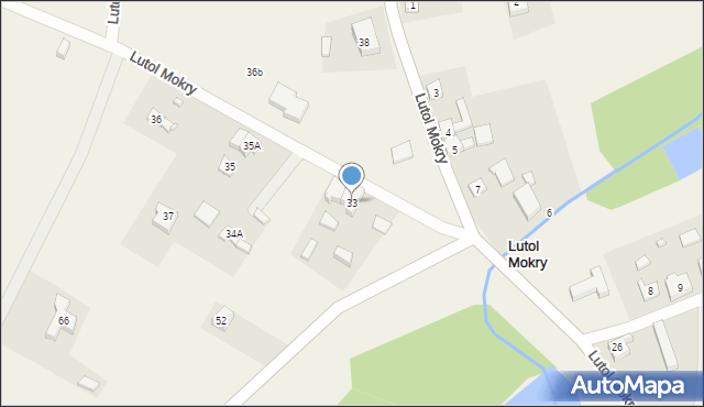 Lutol Mokry, Lutol Mokry, 33, mapa Lutol Mokry