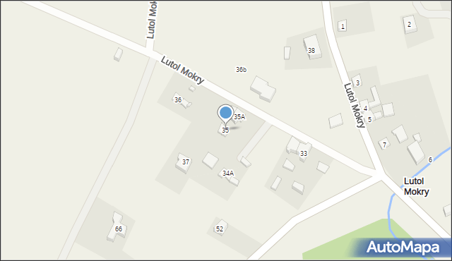 Lutol Mokry, Lutol Mokry, 35, mapa Lutol Mokry