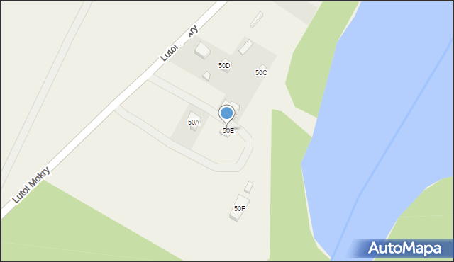 Lutol Mokry, Lutol Mokry, 50E, mapa Lutol Mokry