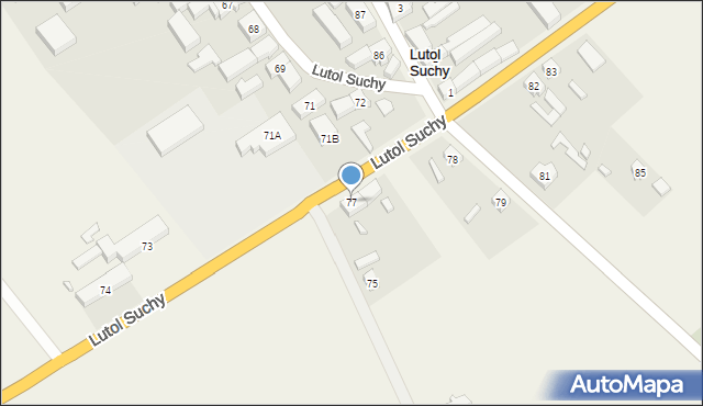 Lutol Suchy, Lutol Suchy, 77, mapa Lutol Suchy