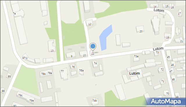 Lutom, Lutom, 11, mapa Lutom