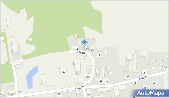 Lutom, Lutom, 15a, mapa Lutom
