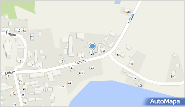 Lutom, Lutom, 25, mapa Lutom