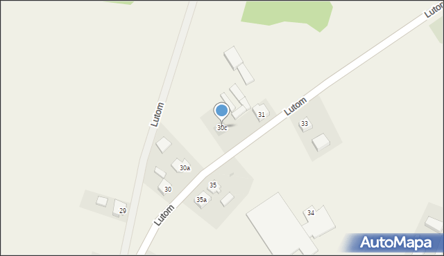 Lutom, Lutom, 30c, mapa Lutom